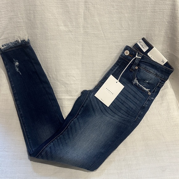KanCan Women's Skinny Jeans - Dark Blue - Picture 5 of 7